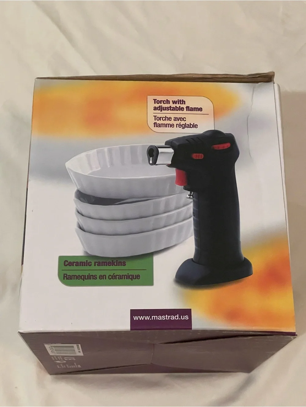 Mastrad Black Crème Brûlée Torch and Dish Set - Crème Brûlée Kit